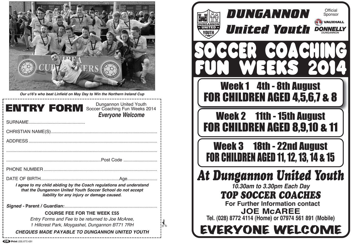 Dungannon United Youth Fun Weeks!