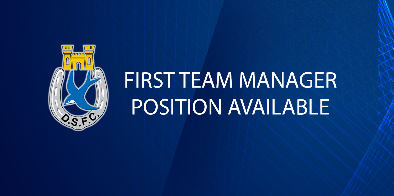 Applications Welcome for First Team Manager/Head Coach.