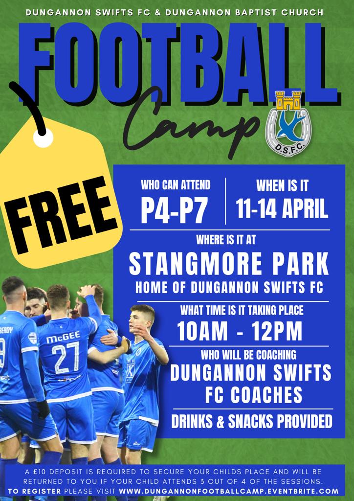 Dungannon Swifts Football Camp